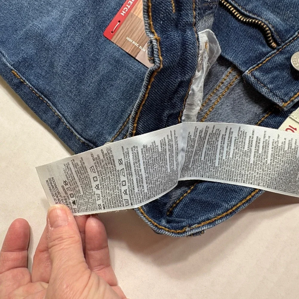 Levi's 726 Flare Jeans Kids Size 10 NWT‎ Blue High Rise Stretch Denim Retro Boho